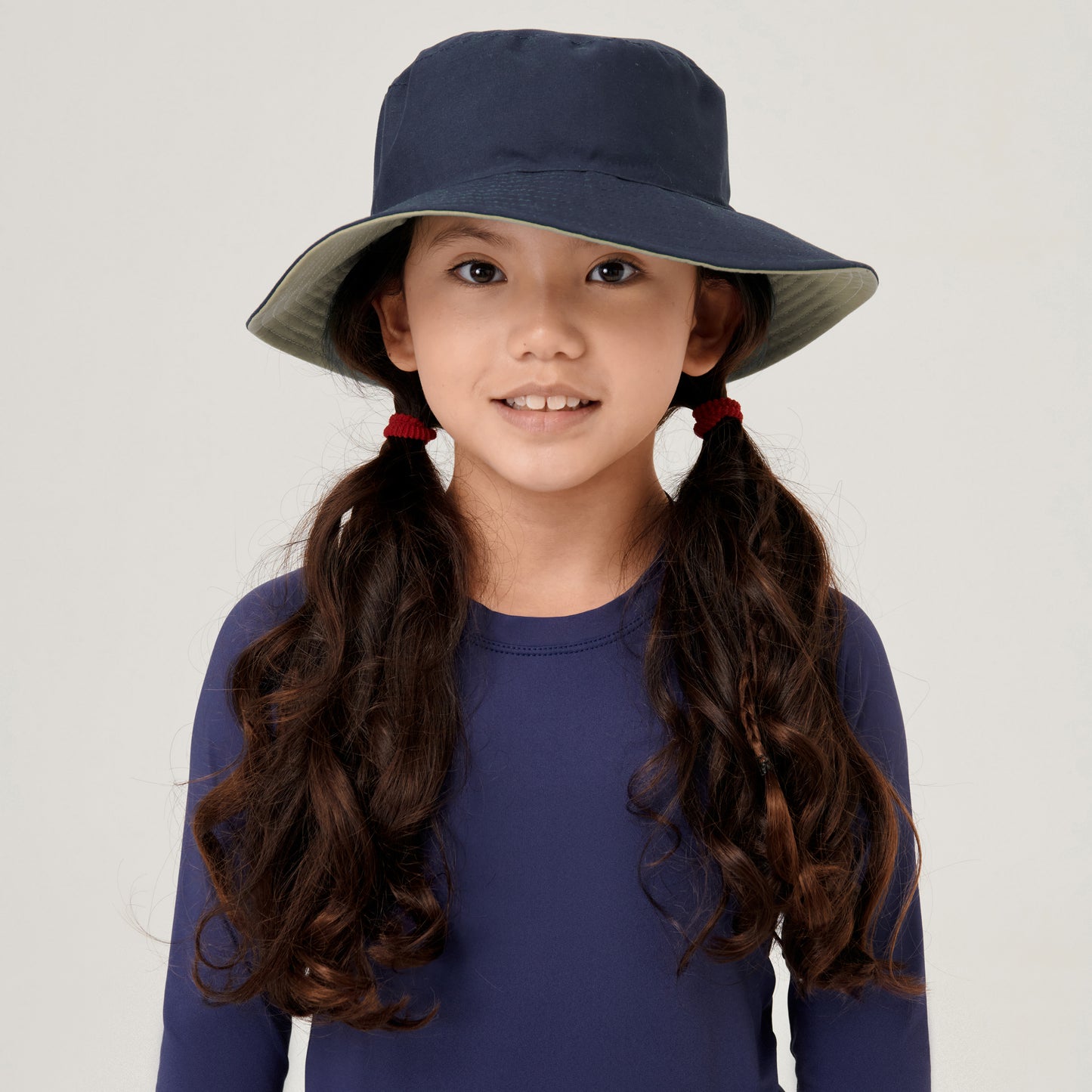 Sombrero California Infantil marino/arena UV LINE