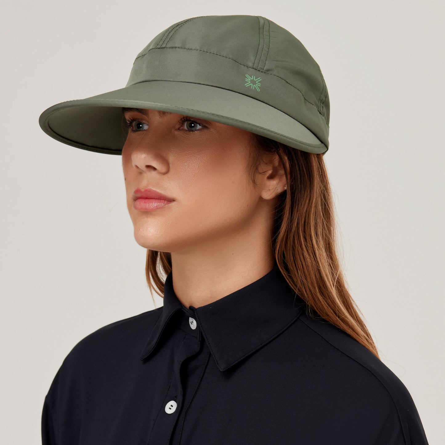 Visera Niza Verde Militar UV LINE