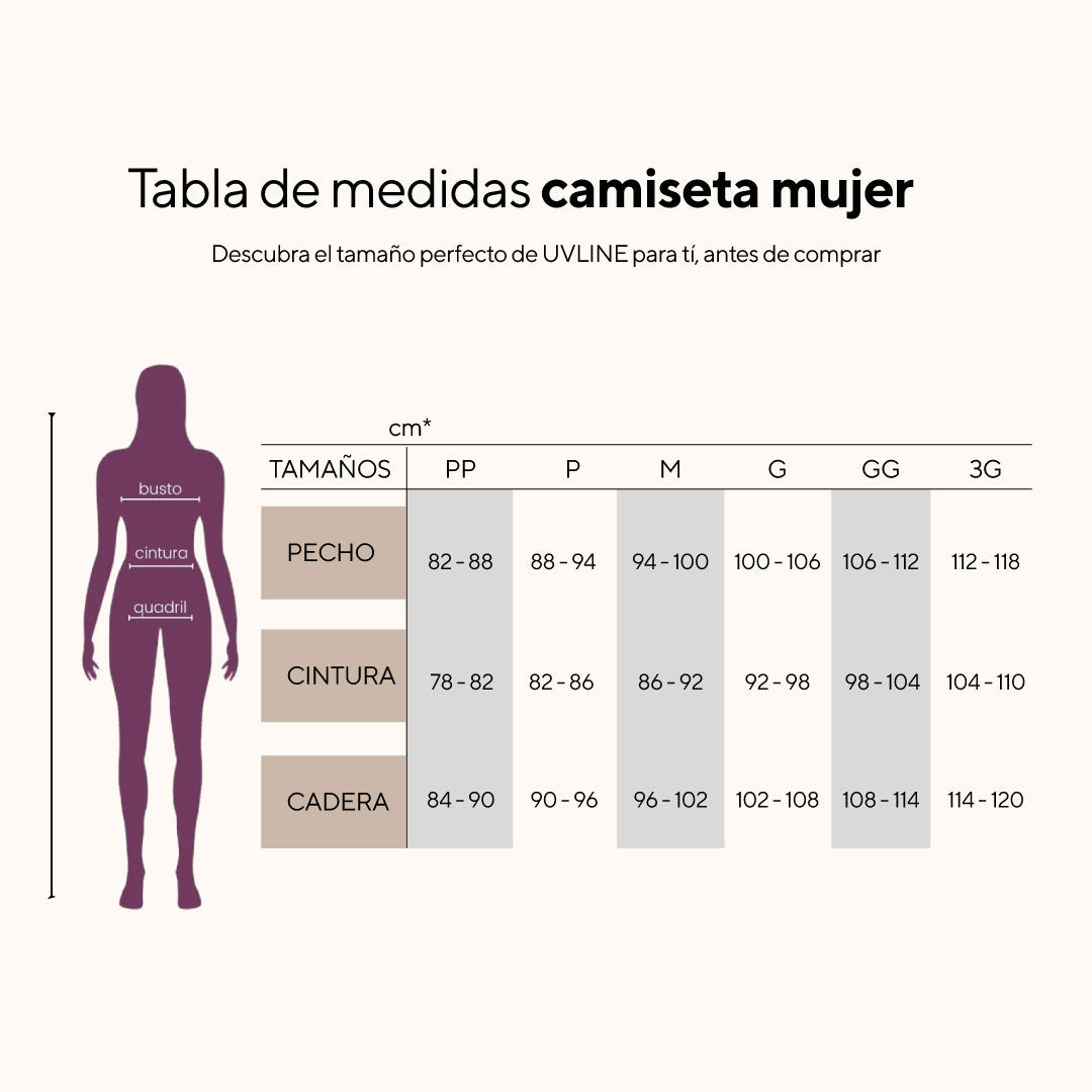 Camiseta UVPro Femenina marino UV LINE