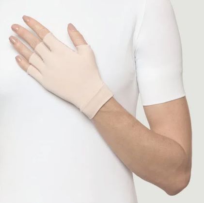 Guantes cortos unisex Beige
