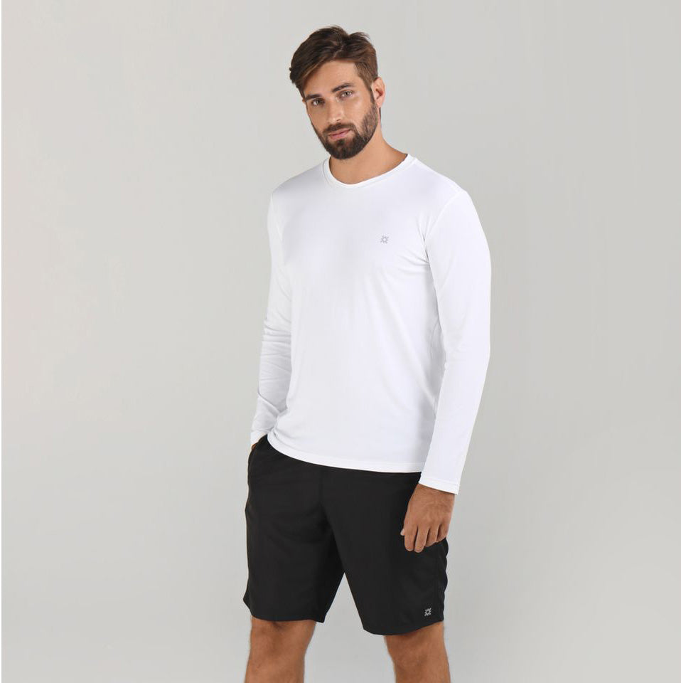 Camiseta Uvpro Masculino Blanco UV LINE