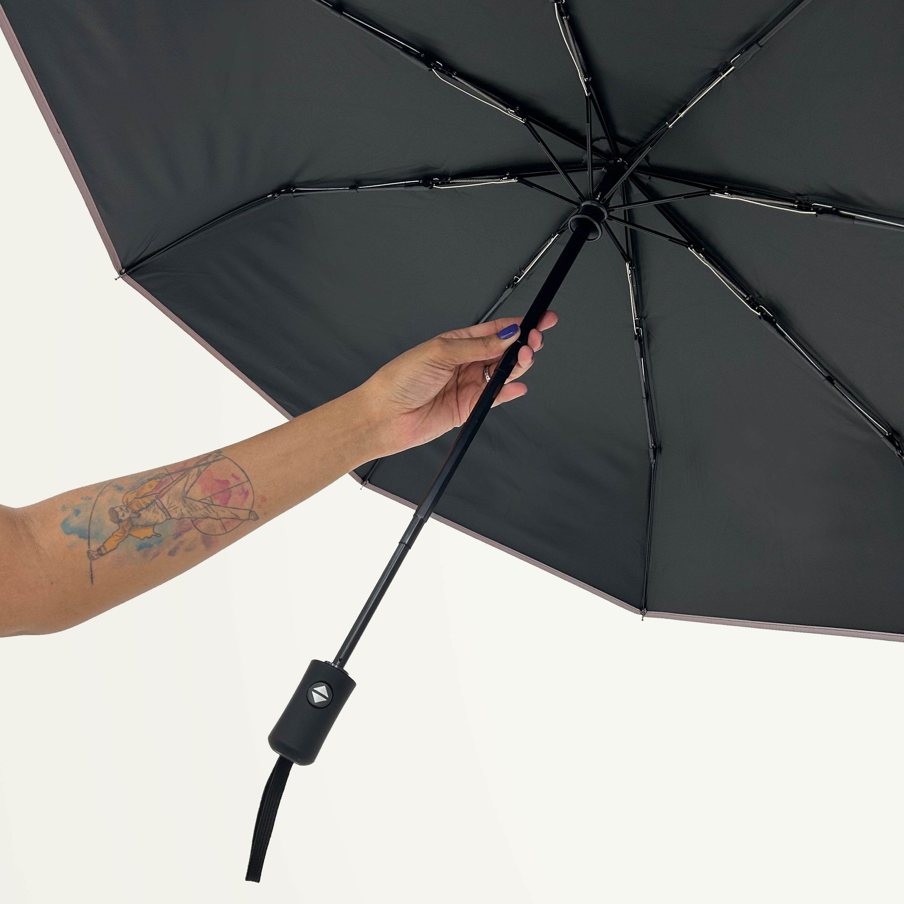 Sombrilla UV con protección solar - Negro