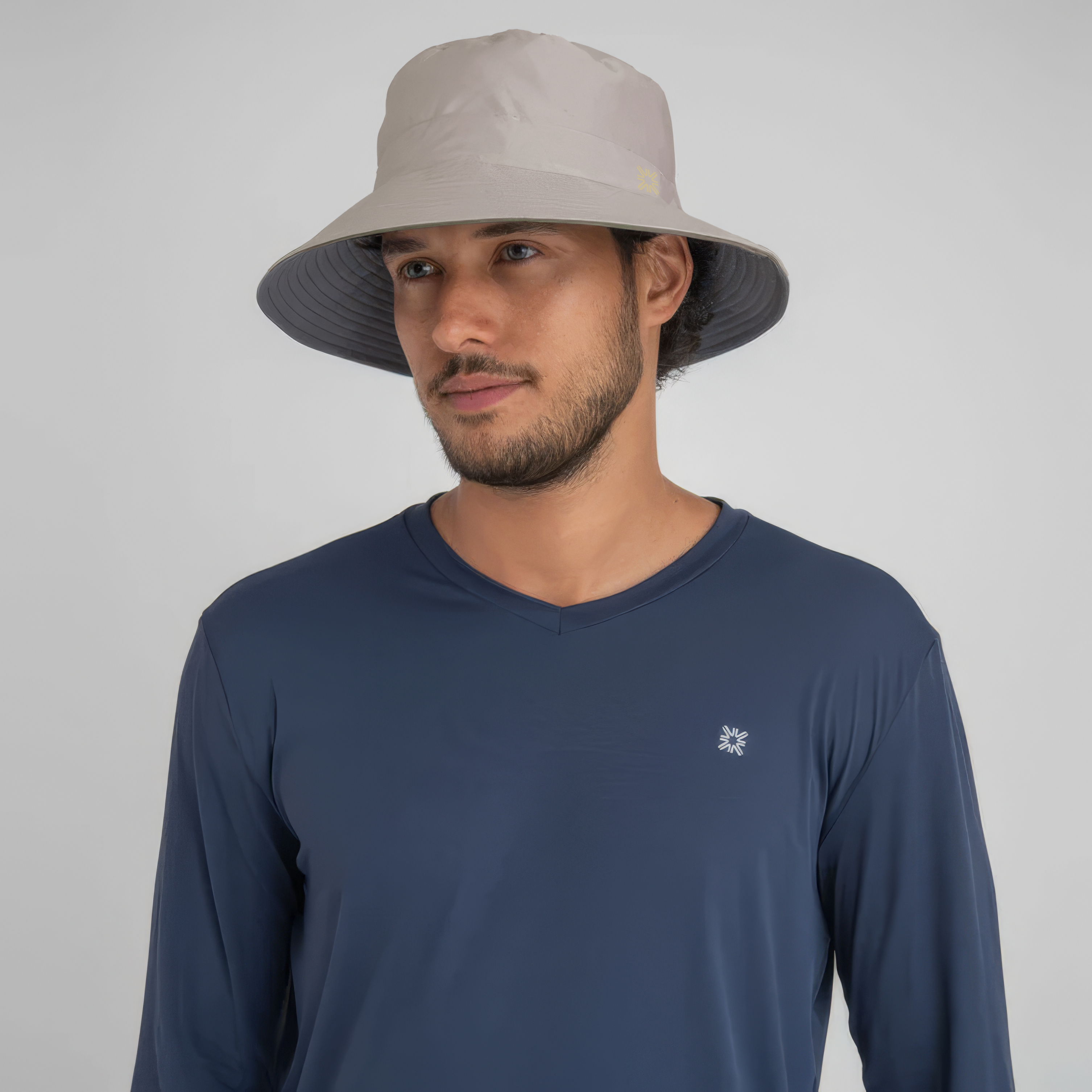 Sombrero UV con protección solar Australia - Arena/Gris