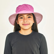 Sombrero UV Infantil con protección solar California - Rosa/Frambuesa