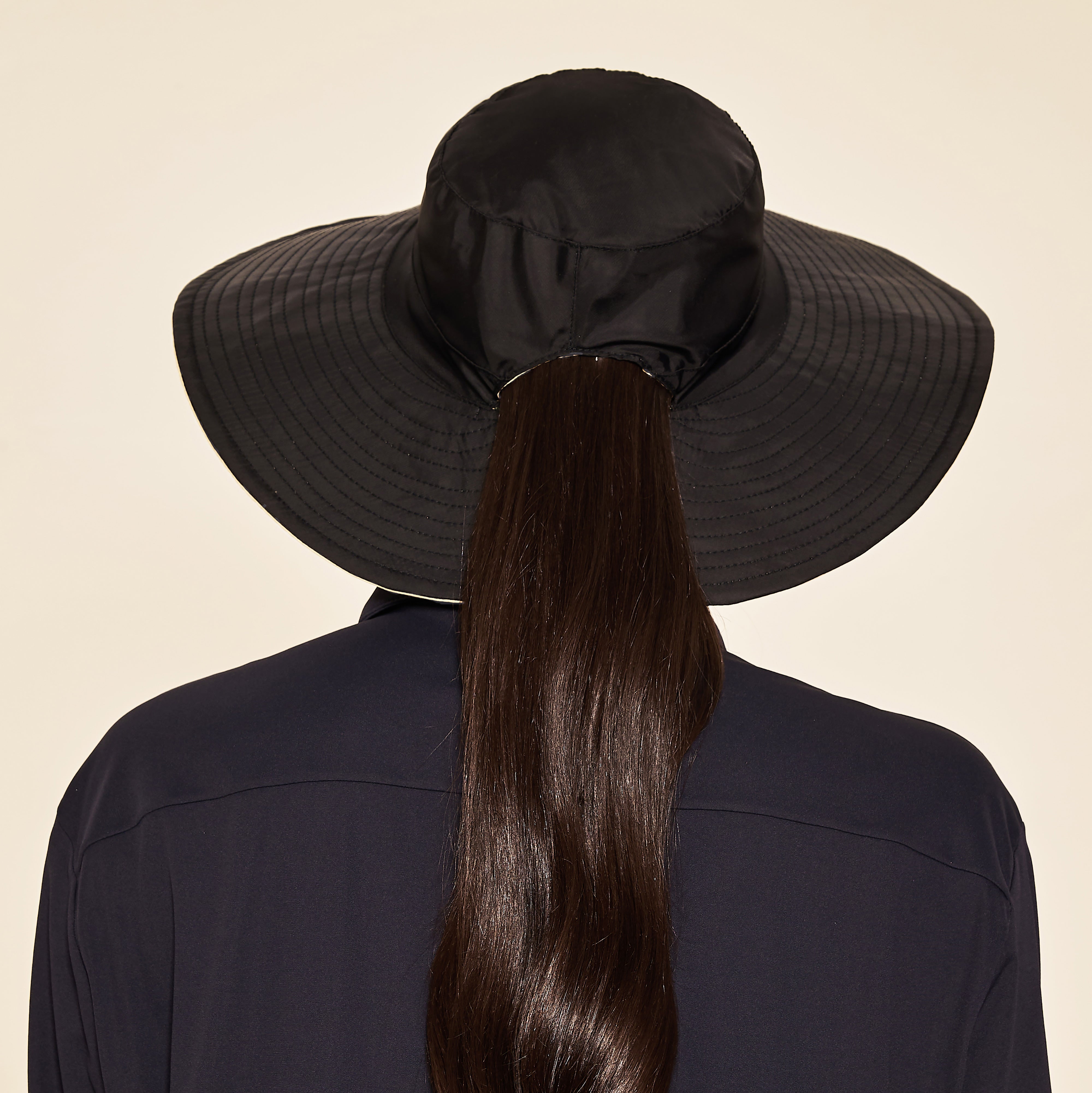 Sombrero Reversible San Diego Negro/Arena - UV LINE