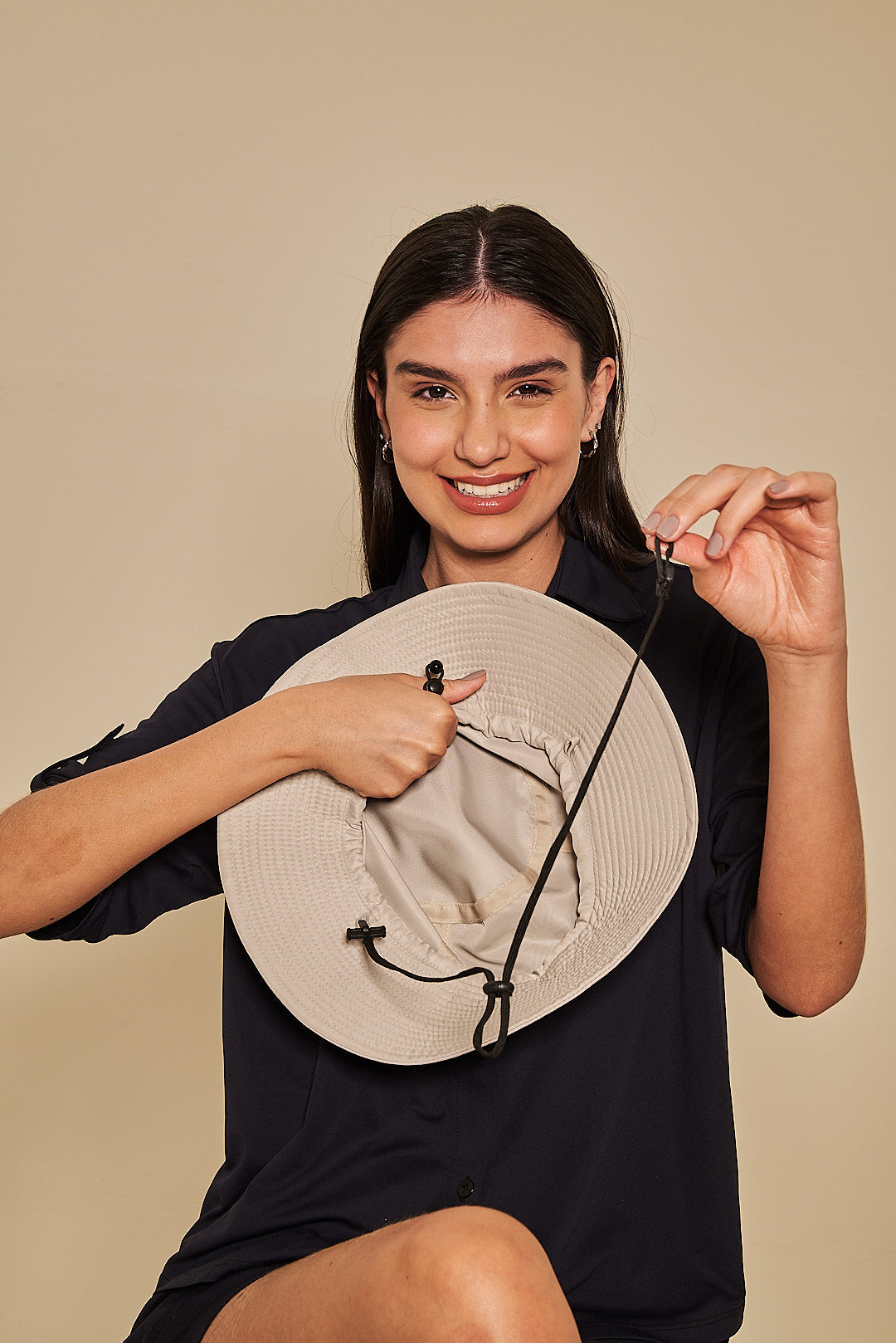 Sombrero Cassis Kaki UV LINE