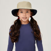 Sombrero UV Infantil con protección solar California - Marino/arena