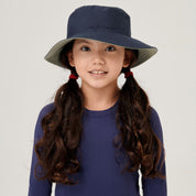 Sombrero UV Infantil con protección solar California - Marino/arena