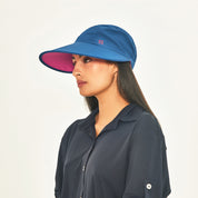 Visera UV con protección solar Capri - Marino/Fucsia