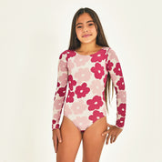 Ropa de Baño Menina Flores UV LINE