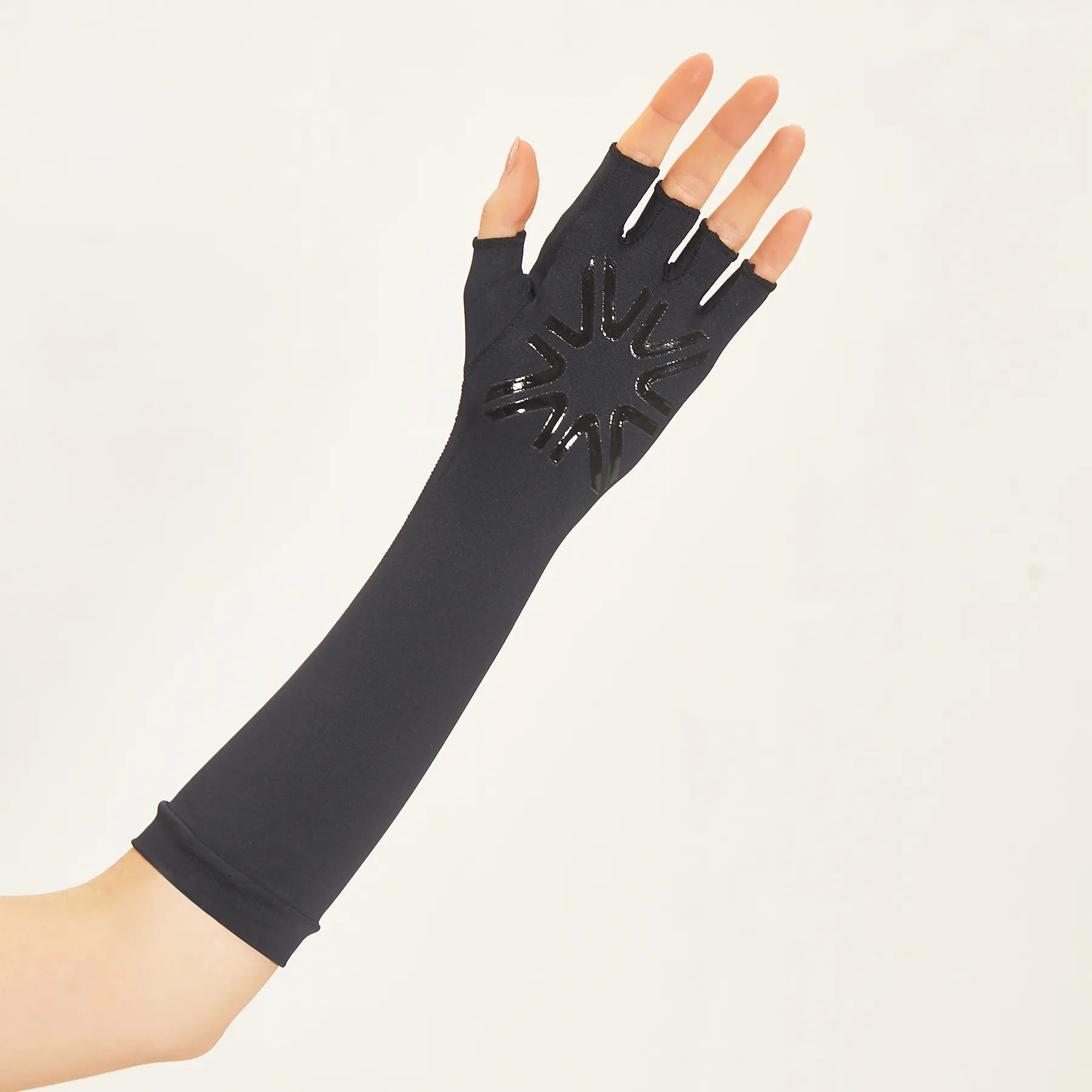 Guantes UV Largos con protección solar - Negro