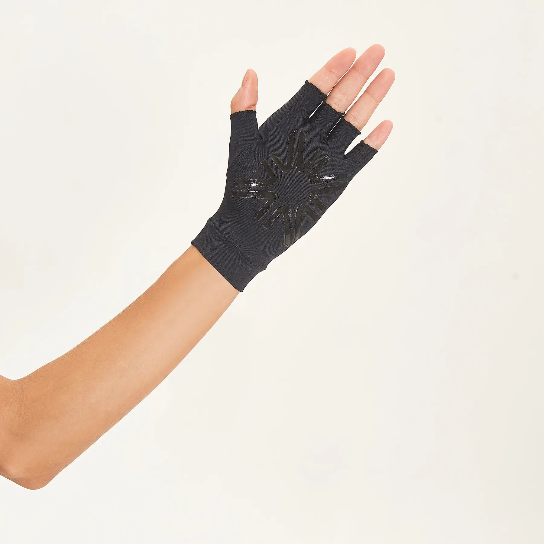Guantes UV cortos con protección solar - Negro