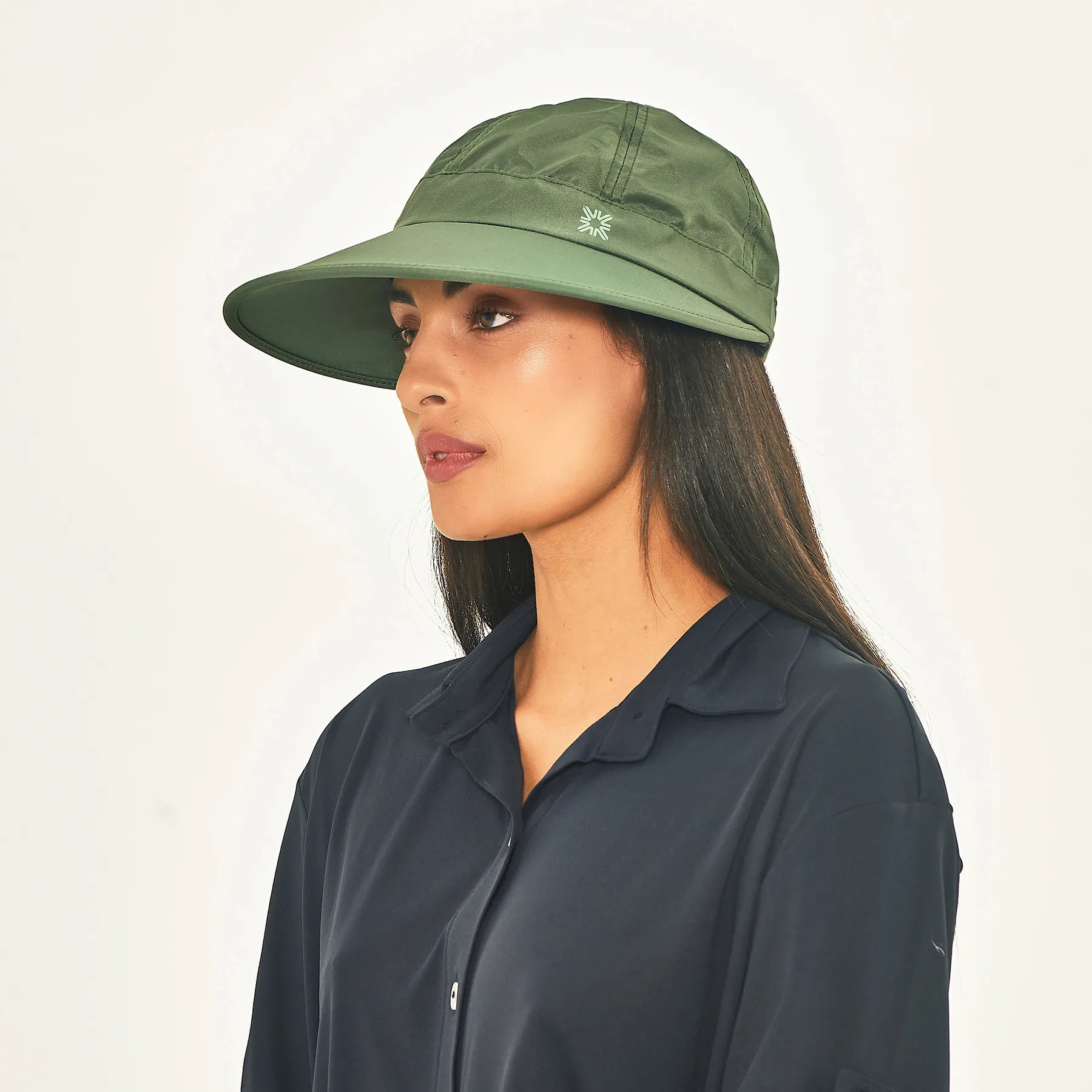 Visera UV con protección solar Niza - Verde militar