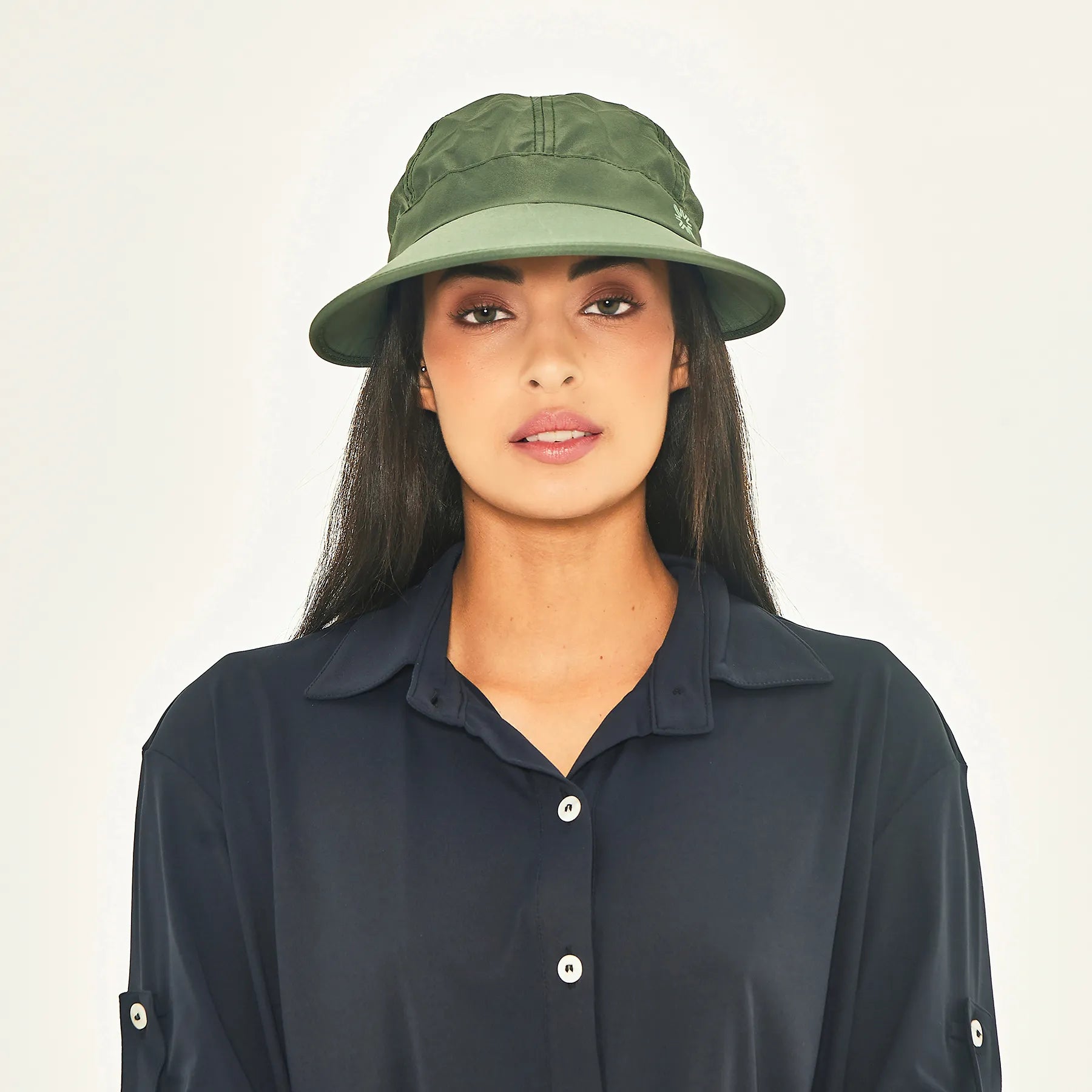 Visera UV con protección solar Niza - Verde militar
