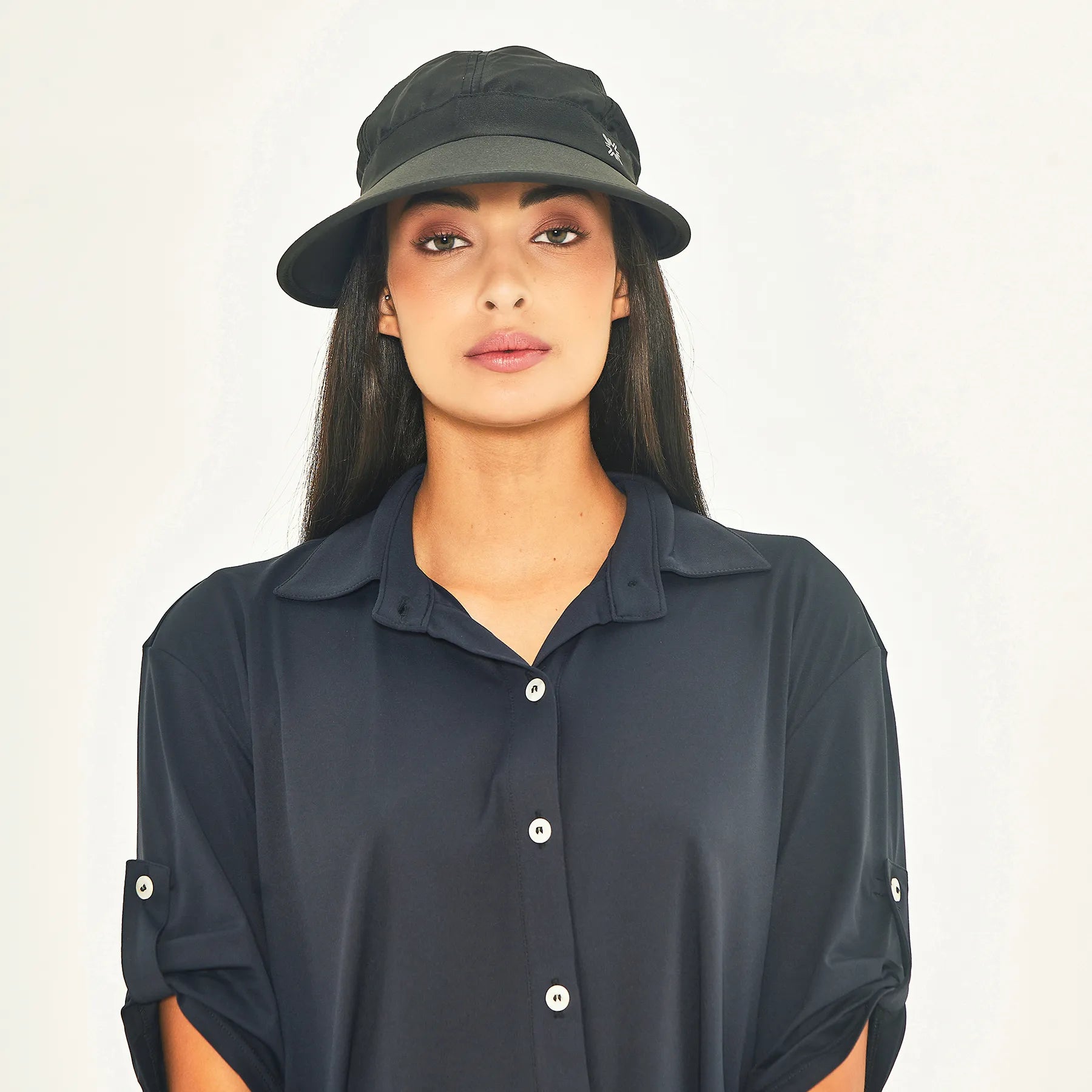 Visera UV con protección solar Niza - Negro