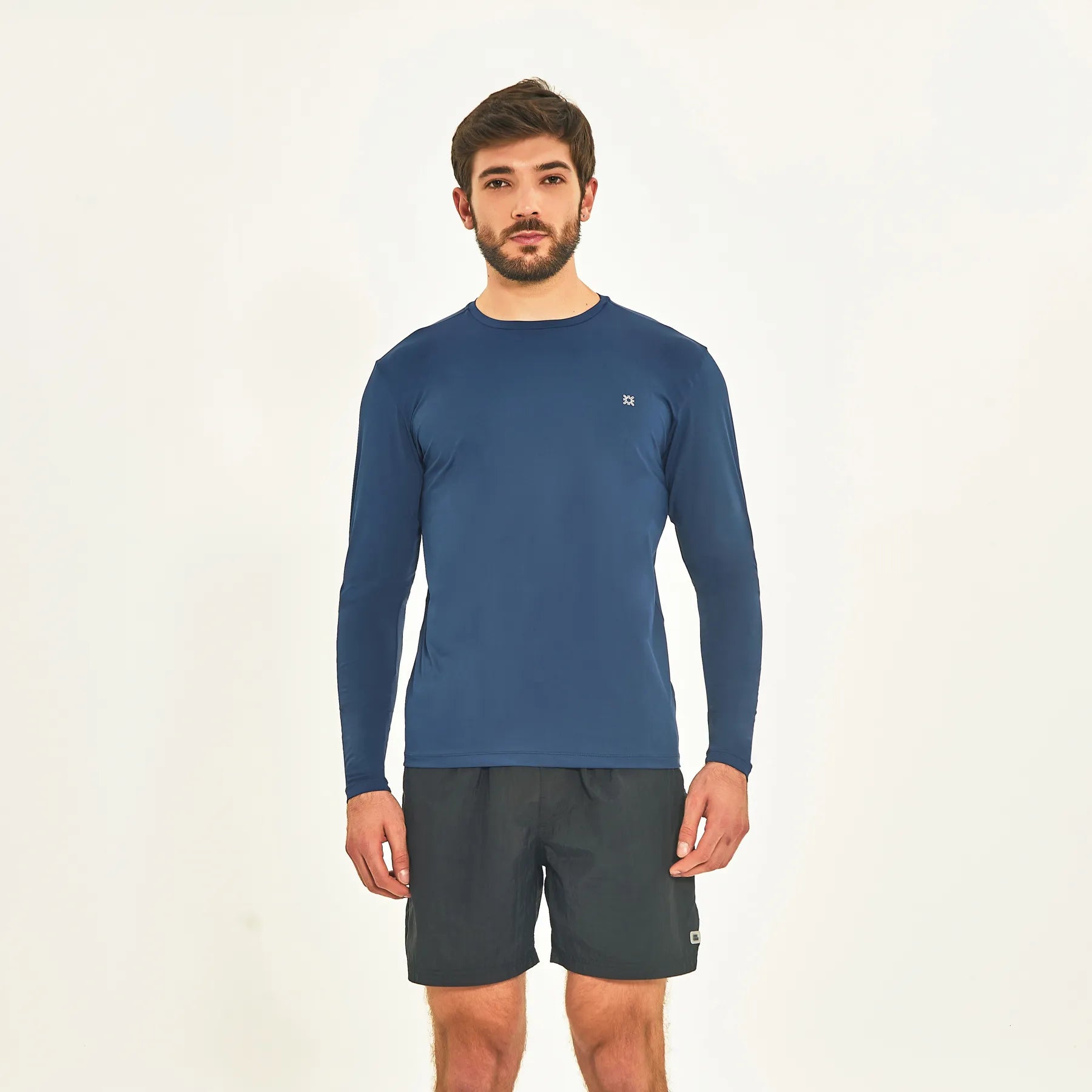 Camiseta UV Masculina con protección solar Uvpro - Marino