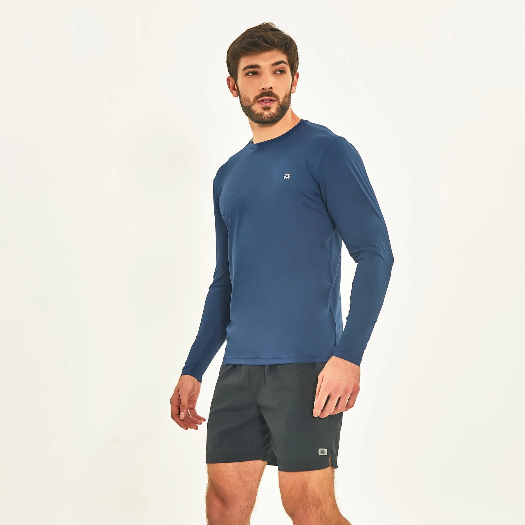 Camiseta UV Masculina con protección solar Uvpro - Marino