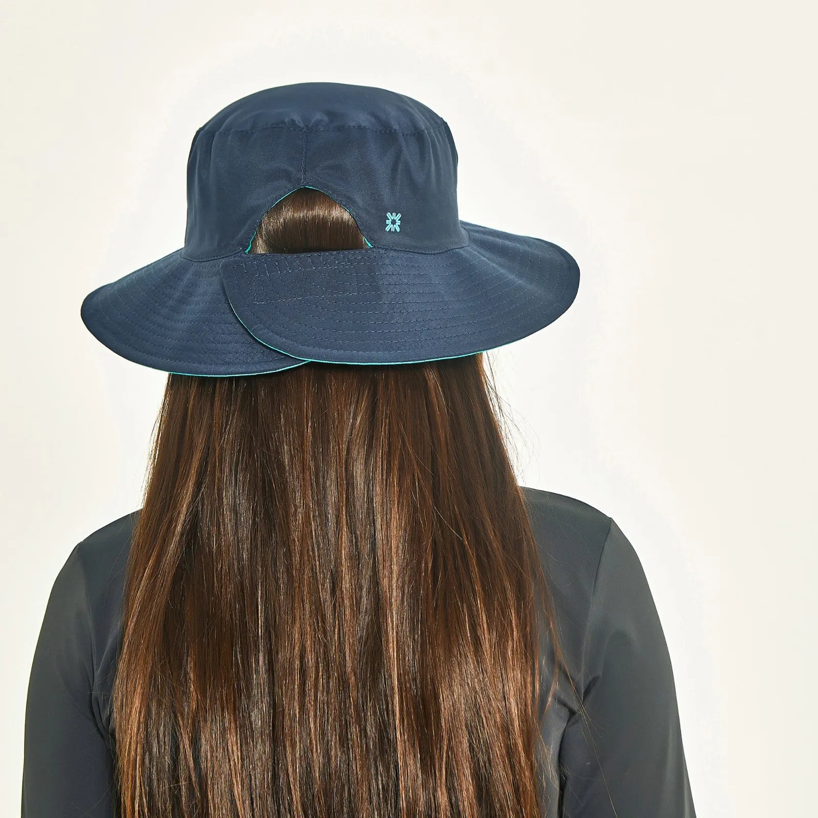 Sombrero UV Infantil con protección solar California - Marino/verde agua