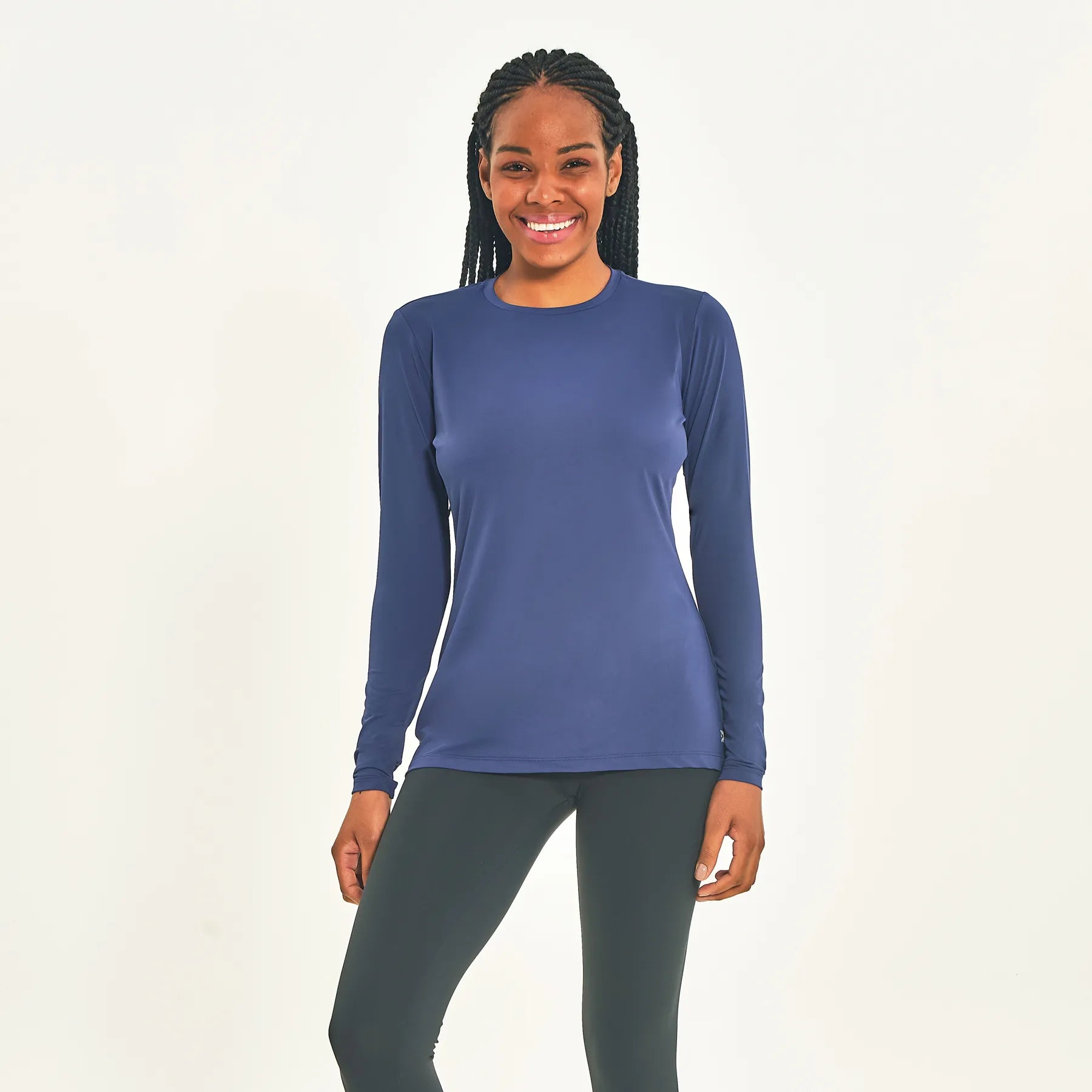 Camiseta UV femenina con protección solar Uvpro - Marino