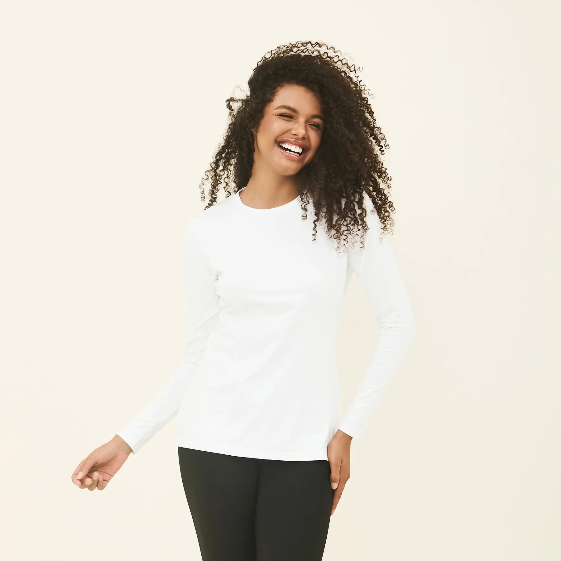 Camiseta UV femenina con protección solar Uvpro - Blanco