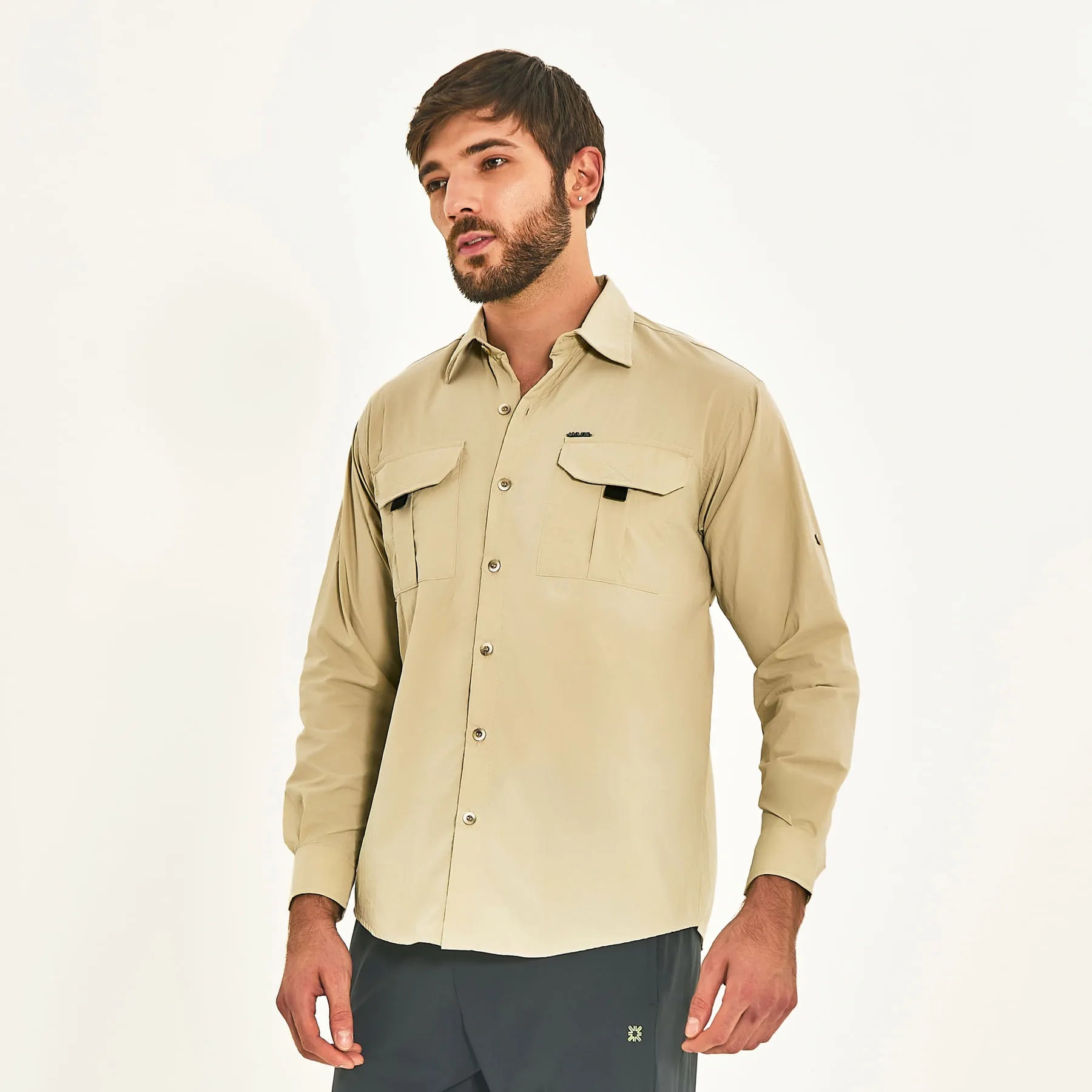 Camisa UV Masculina con protección solar Tenerife - Arena