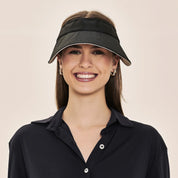 Visera UV con protección solar Bali reversible - Negro/arena
