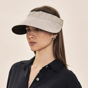 Visera UV con protección solar Bali reversible - Negro/arena