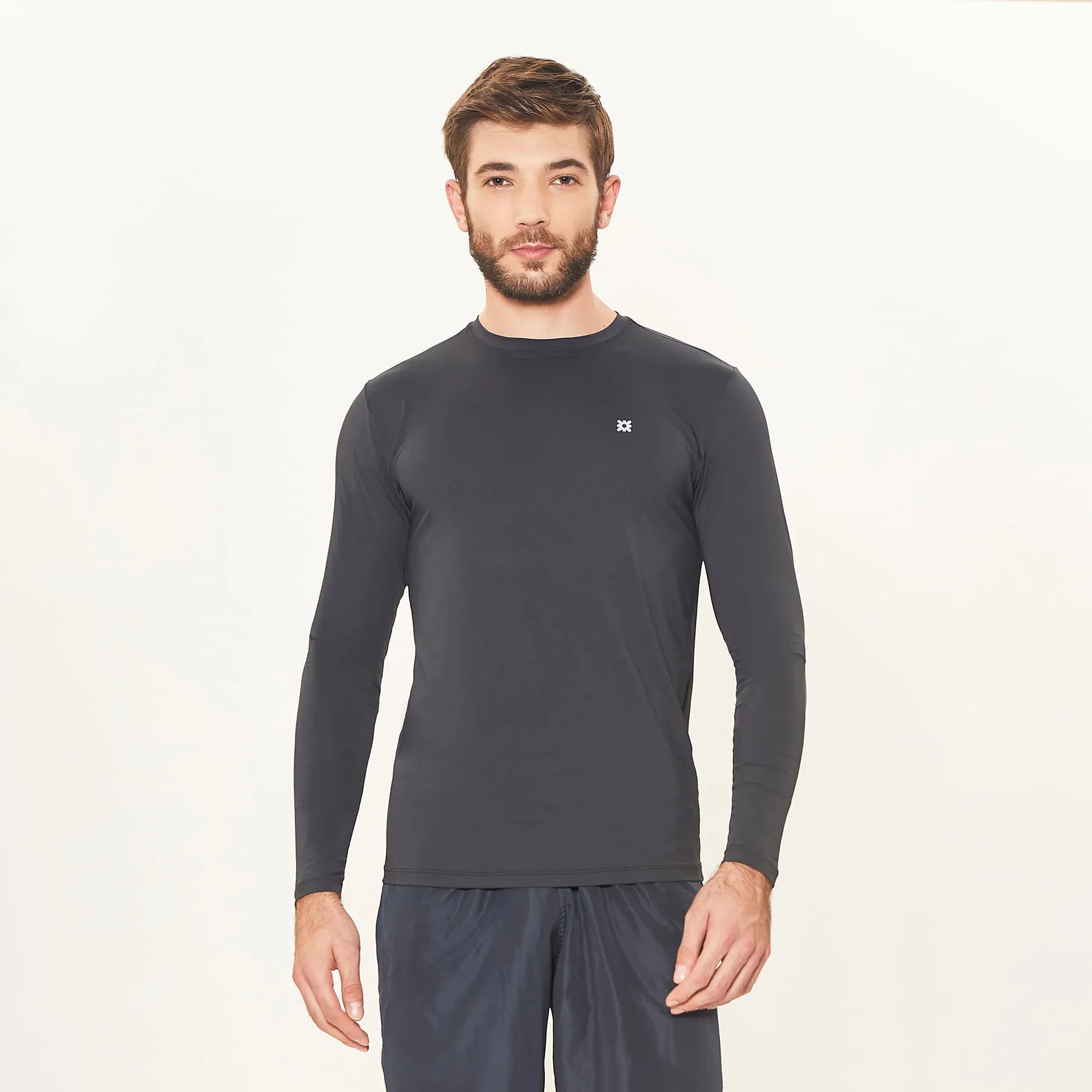 Camiseta UV Masculina con protección solar Uvpro - Negro