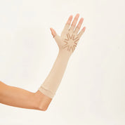 Guantes UV Largos con protección solar - Chocolate