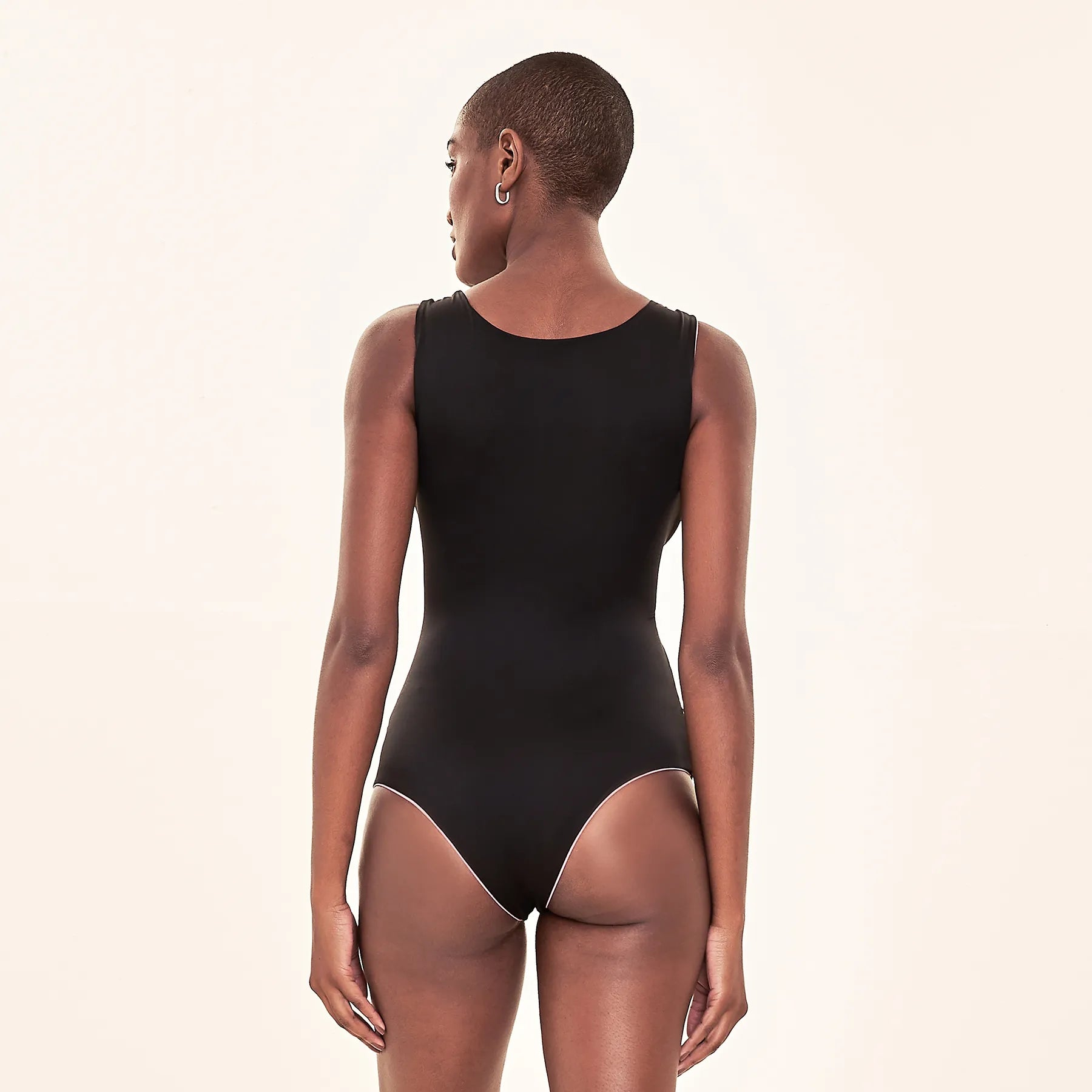 Ropa de Baño UV Mirela Reversible - Malva/negro