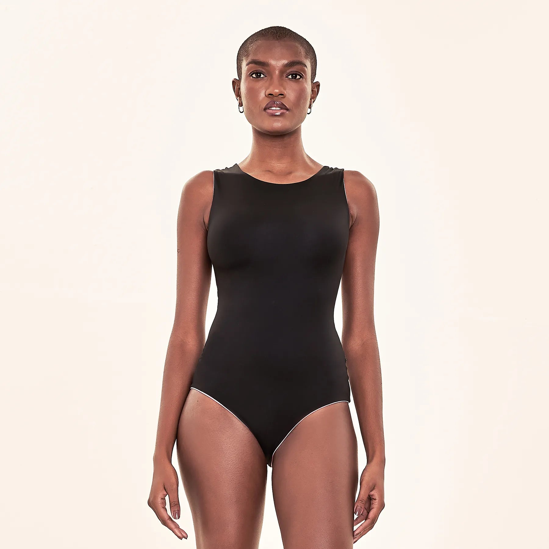 Ropa de Baño UV Mirela Reversible - Malva/negro