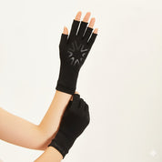 Guantes UV dedos largos con protección solar - Negro