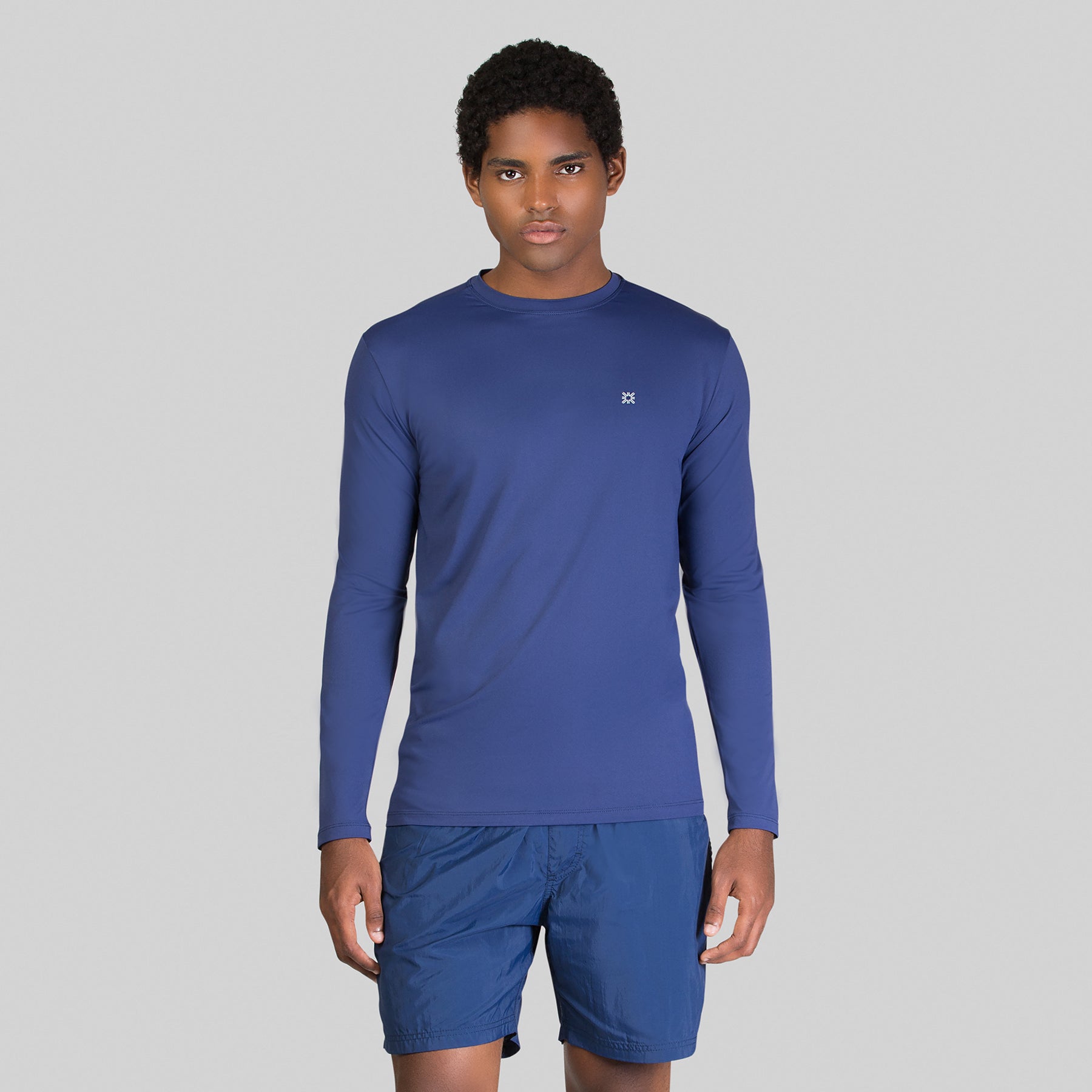 Camiseta UV Masculina con protección solar Uvpro - Marino