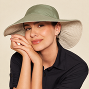 Sombrero UV con protección solar Reversible San Diego - Arena/Kaki Salvia