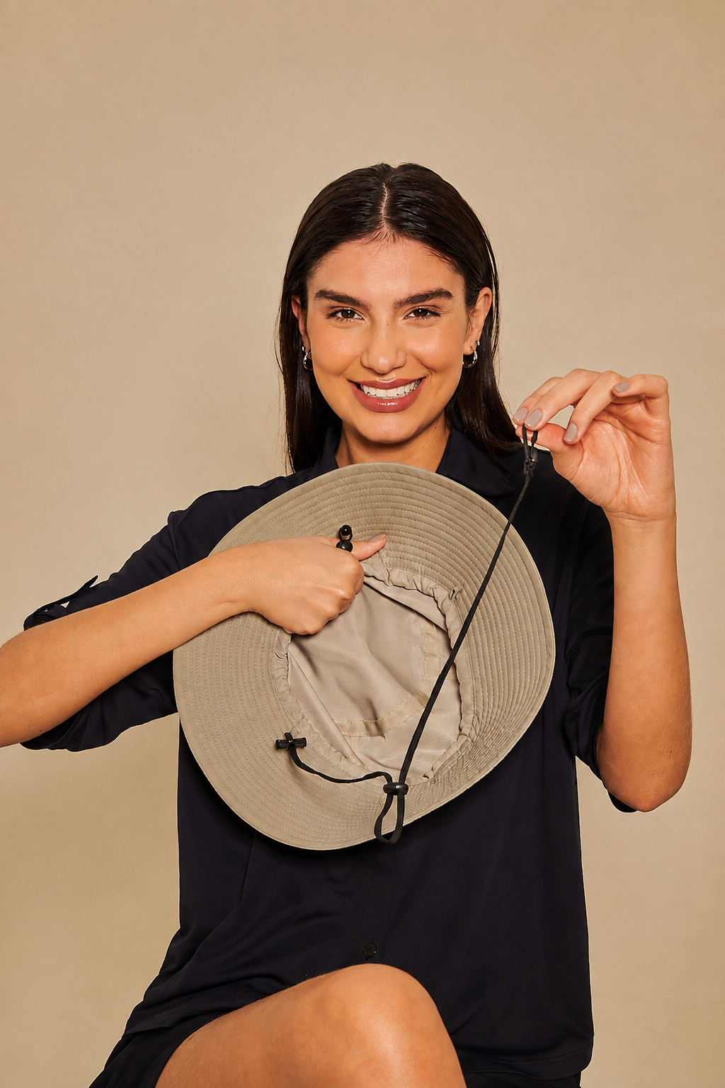 Sombrero UV con protección solar Cassis - Kaki