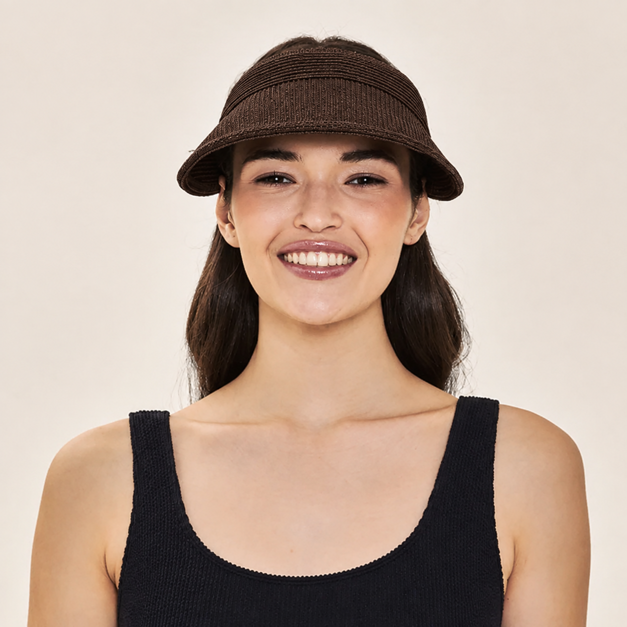 Visera UV con protección solar Brunei - Marrón