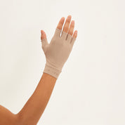 Guantes UV cortos con protección solar - Chocolate