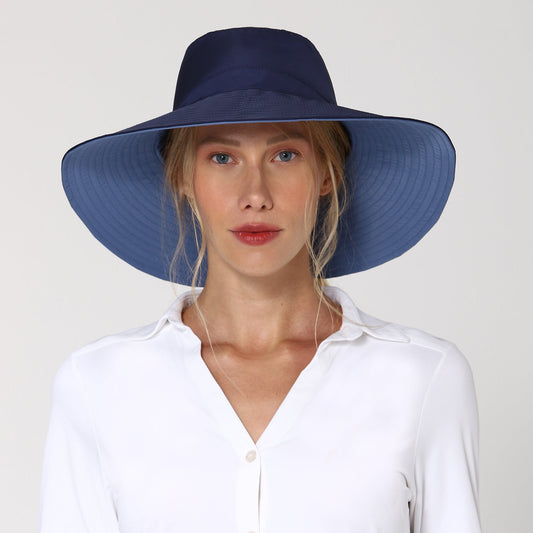 Sombrero San Diego Reversible marino/océano UV LINE