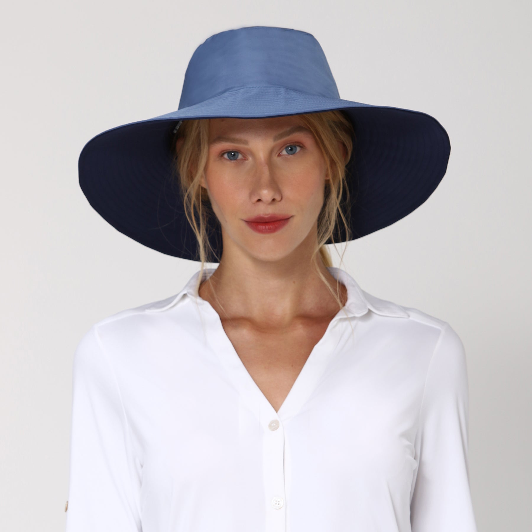 Sombrero Reversible San Diego Marino/Océano - UV LINE