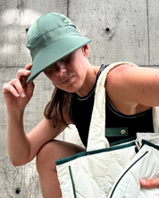 Visera UV con protección solar Niza - Verde militar