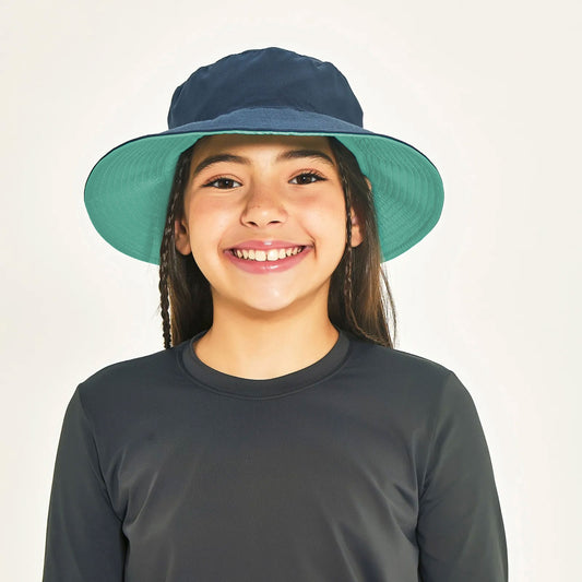 Sombrero UV Infantil con protección solar California - Marino/lago