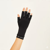 Guantes UV dedos largos con protección solar - Negro