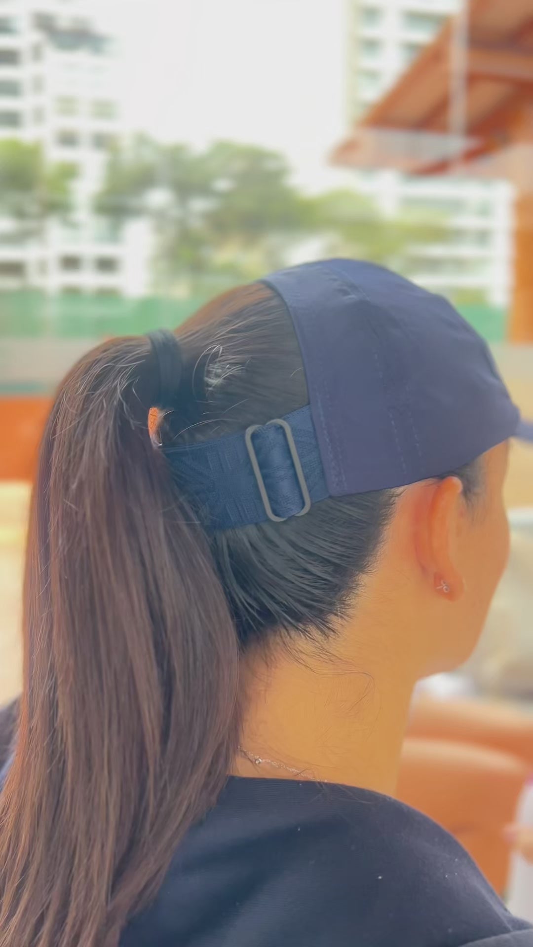 Gorra UV con protección solar Beach Tennis - Marino