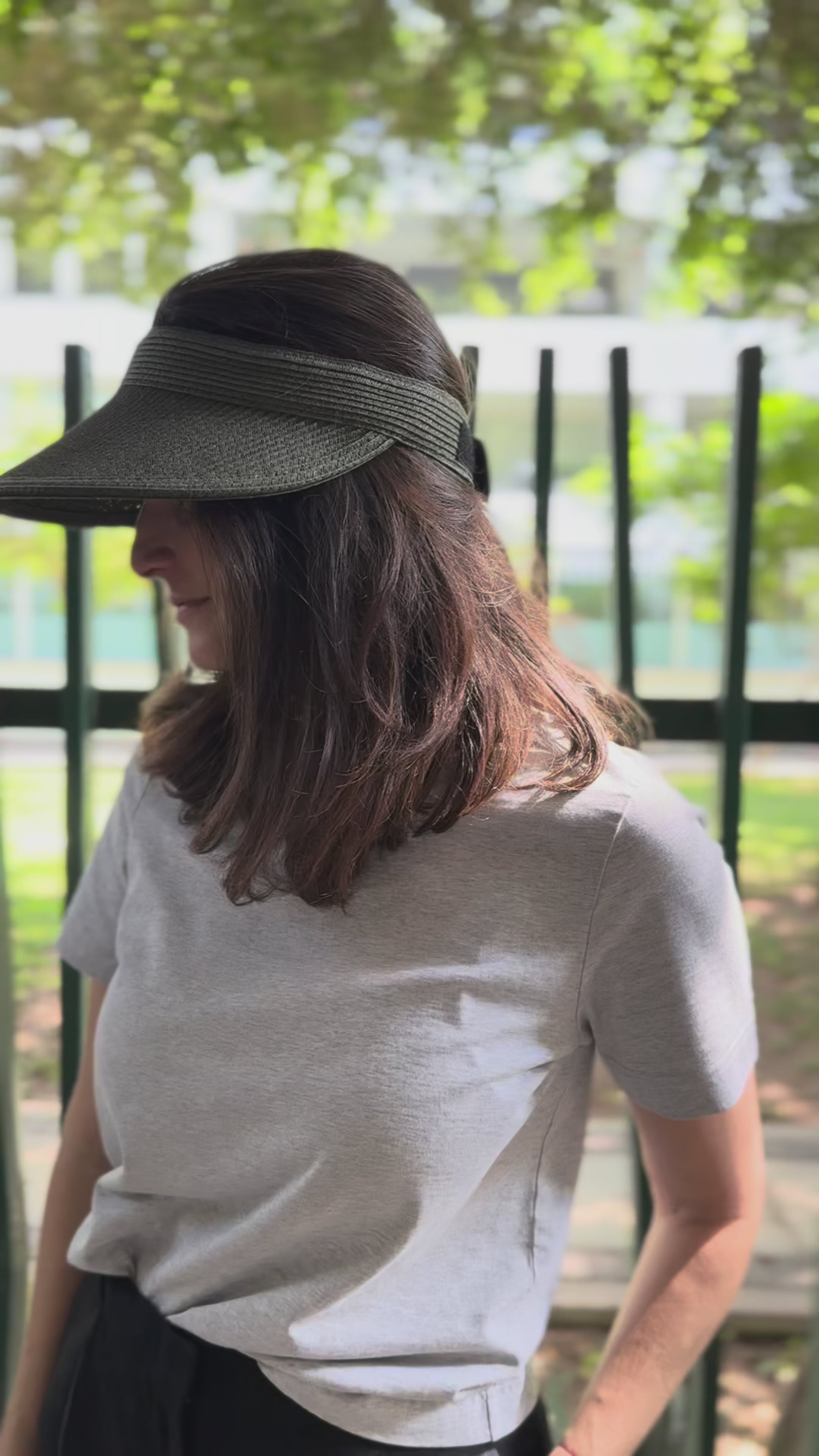 Visera UV con protección solar Brunei - Verde militar