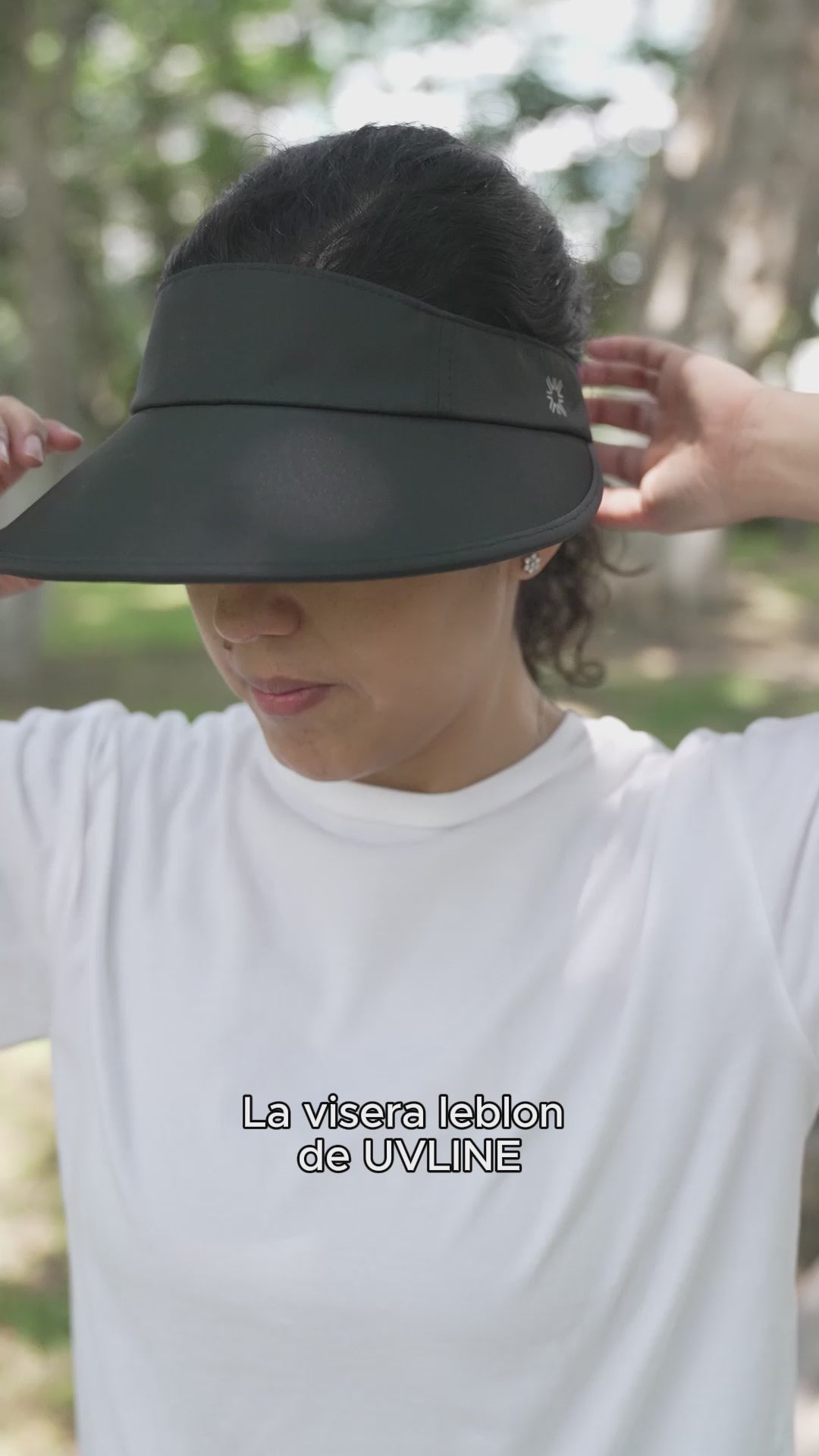 Visera UV con protección solar Leblon - Negro