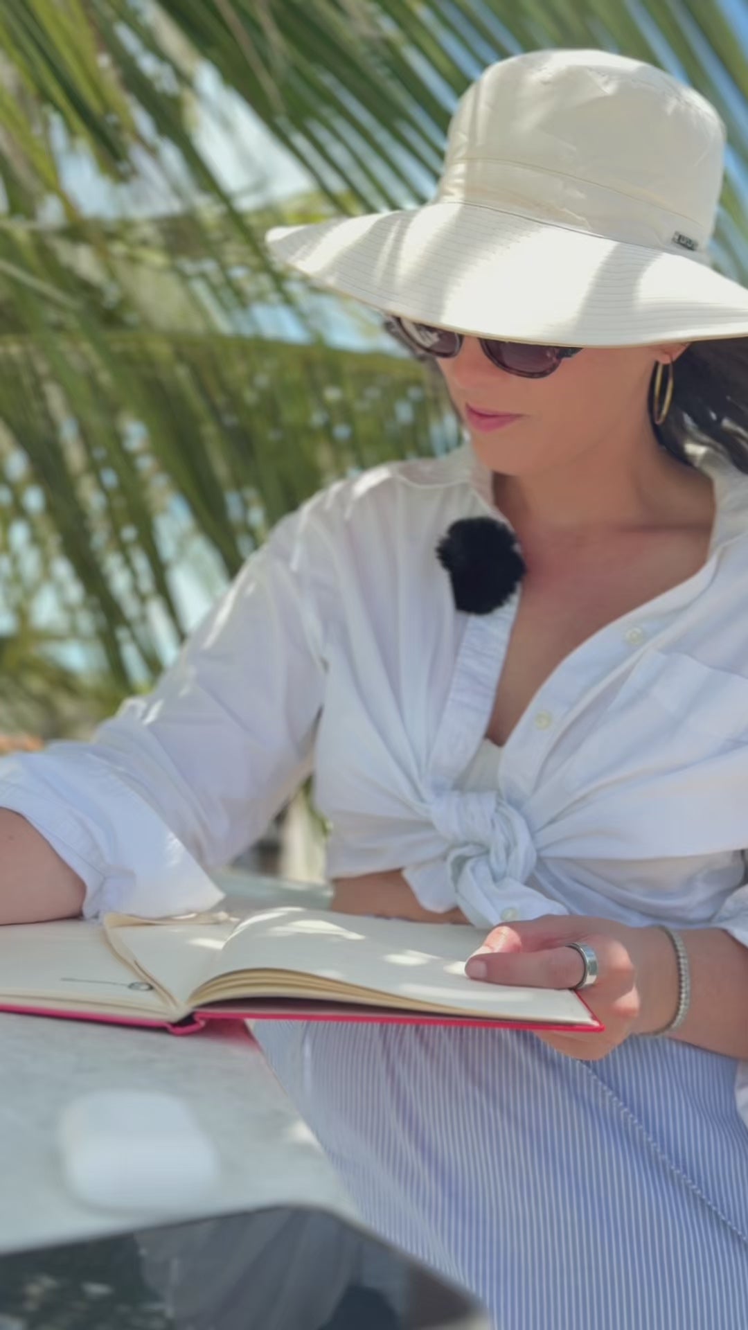 Sombrero UV con protección solar Reversible San Diego - Arena/Crema
