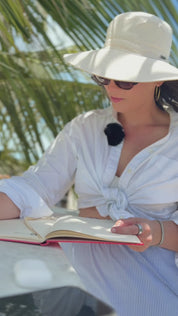 Sombrero UV con protección solar Reversible San Diego - Arena/Crema