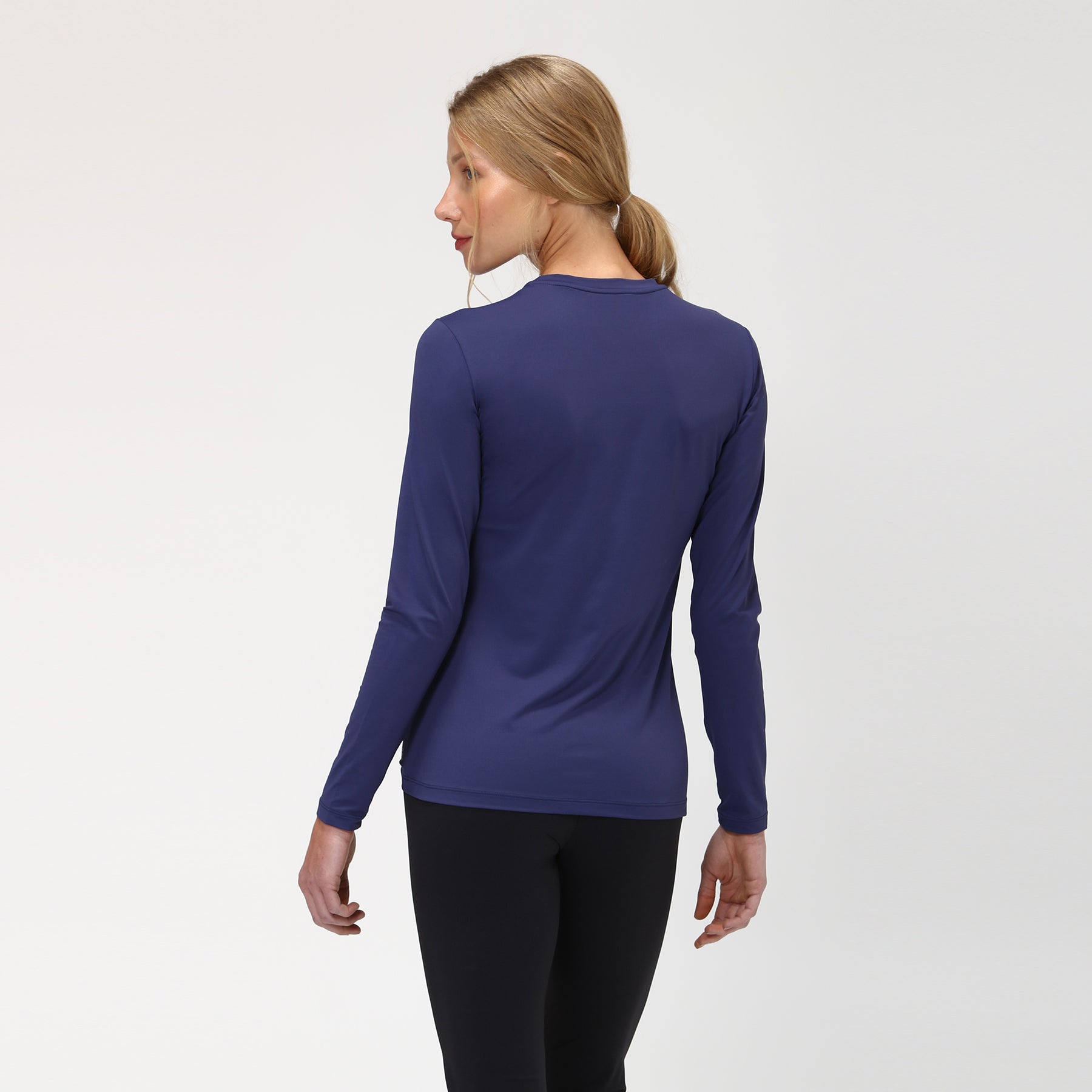 Camiseta UV femenina con protección solar Uvpro - Marino