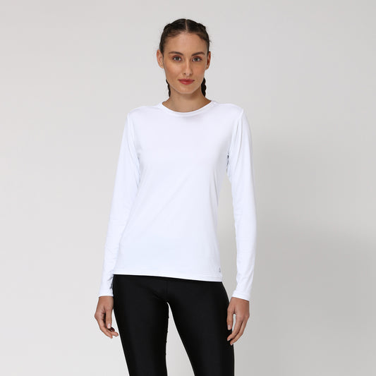 Camiseta Femenino manga larga UVPro Blanco
