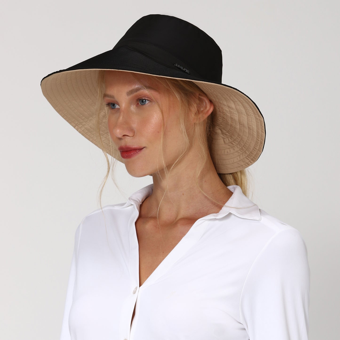 Sombrero San Diego nuevo negro/arena UV LINE